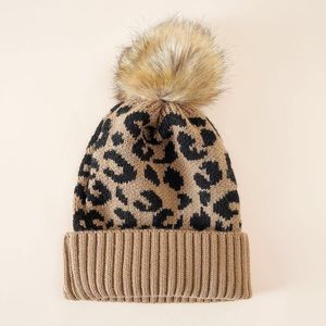 COPY -New, Tan Leopard Beanie